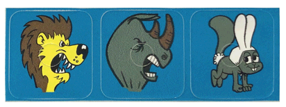 Adventures of Rocky and Bullwinkle and Friends Decals laminated - Image 1