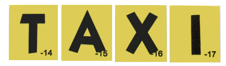 Godzilla Taxi Target Decals - Image 1