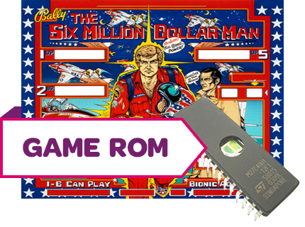 The Six Million Dollar Man CPU Game Rom Set - Image 1