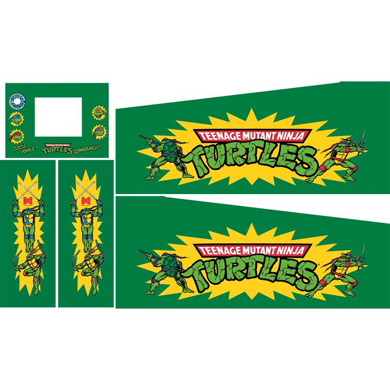 Teenage Mutant Ninja Turtles Cabinet Decals - Image 1