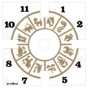 Twilight Zone Clock Decal Proto