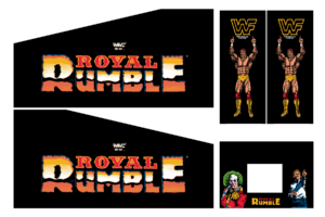 WWF Royal Rumble Cabinet Decals