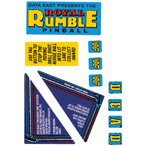 WWF Royal Rumble Apron Decal Set - Image 1